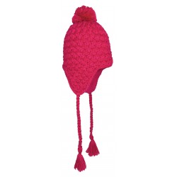 Bonnet Péruvien Enfant Tricot Croise Fuschia ANCIENNES COLLECTIONS divers