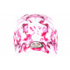 Casquette NY Blanche et Rose Streetwear Classe Baseball Smoky CASQUETTES Hip Hop Honour