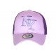 Casquette NY Filet Violette Trucker Baseball Tendance Gybz CASQUETTES Hip Hop Honour