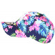 Casquette NY Bleue et Rose Fleurs Tropicale Fashion Baseball Hawai CASQUETTES Hip Hop Honour