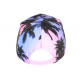 Casquette NY Rose et Violette Tropicale Palmiers Sunset Baseball CASQUETTES Hip Hop Honour