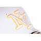 Casquette NY Blanche et Orange Fluo Tendance Visiere Baseball Broadwyx CASQUETTES Hip Hop Honour