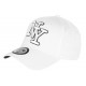 Casquette NY Blanche et Noire Classe Tendance Visiere Baseball Broadwyx CASQUETTES Hip Hop Honour