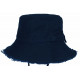 Chapeau Bob Bleu Marine en Coton Prestige Urban avec Ficelle Myxjack BOB Nyls Création