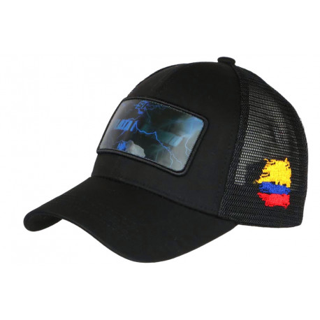 Casquette Plata O Plomo Bleue Hologramme Filet Noir Streetwear Cartel CASQUETTES SKR