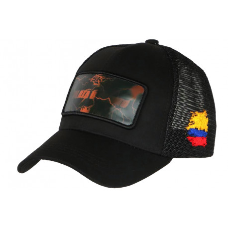 Casquette Plata O Plomo Orange Hologramme Filet Noir Streetwear Cartel CASQUETTES SKR