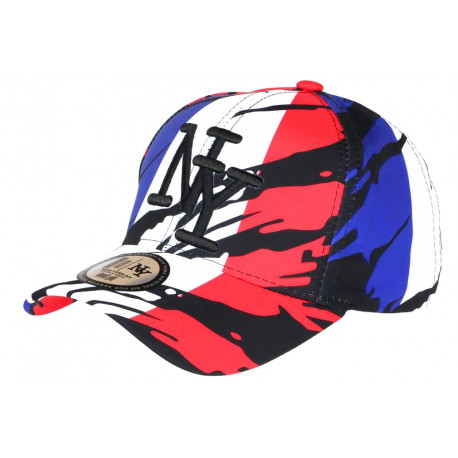 Casquette NY France Drapeau Tricolore Bleu Blanc Rouge Fashion Visiere Baseball CASQUETTES Hip Hop Honour