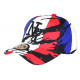 Casquette NY Enfant France Drapeau Bleu Blanc Rouge de 7 a 11 ans Casquette Enfant Hip Hop Honour