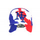 Casquette NY France Drapeau Tricolore Bleu Blanc Rouge Tendance Baseball CASQUETTES Hip Hop Honour