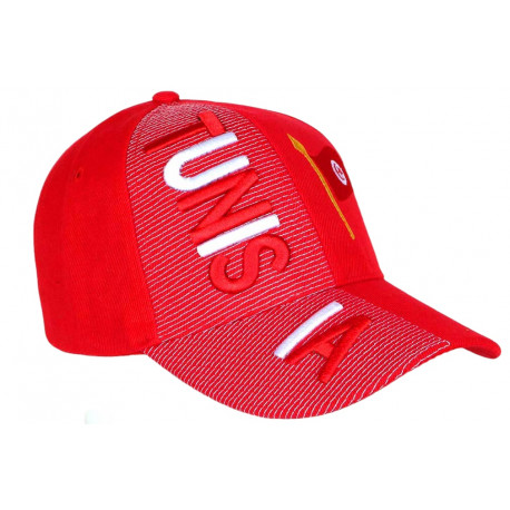 Casquette Tunisie Rouge et Blanche Drapeau Tunisien CASQUETTES PAYS