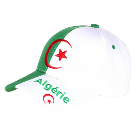 Casquette Algerie Blanche et Verte Drapeau Algerien Tendance CASQUETTES Nyls Création