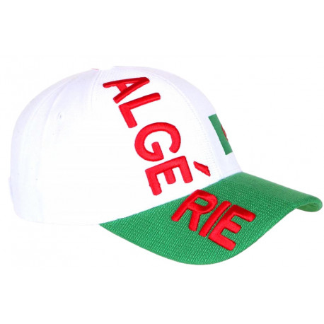 Casquette Algerie Verte et Blanche Drapeau Algerien Tendance CASQUETTES Nyls Création