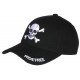 Casquette Tete de Mort Ride Free Noire Biker Baseball Motard CASQUETTES Nyls Création