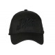 Casquette Time Is Money Noire Tendance en Coton Baseball CASQUETTES Nyls Création