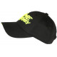 Casquette Time Is Money Jaune Fluo et Noire Tendance Coton Baseball CASQUETTES Nyls Création