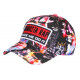 Casquette Gangsta Rap Rouge et Noire Streetwear Baseball CASQUETTES Nyls Création