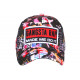 Casquette Gangsta Rap Rouge et Noire Streetwear Baseball CASQUETTES Nyls Création