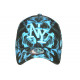 Casquette NY Bleue et Noire Fashion Streetwear Baseball Smoky CASQUETTES Hip Hop Honour