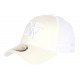 Casquette NY Filet Blanche Trucker Baseball Classe Gybz CASQUETTES Hip Hop Honour