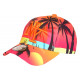 Casquette NY Orange Palmiers Style Tropical Bora Baseball CASQUETTES Hip Hop Honour