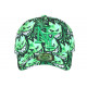 Casquette Enfant Verte Print Original Diablotins Fire NY 7 a 11 ans Casquette Enfant Hip Hop Honour