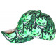 Casquette Enfant Verte Print Original Diablotins Fire NY 7 a 11 ans Casquette Enfant Hip Hop Honour