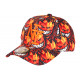 Casquette Enfant Orange Noire Originale Diablotins Fire 7 a 11 ans Casquette Enfant Hip Hop Honour