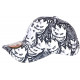 Casquette Enfant Blanche Noire Originale Diablotins Fire 7 a 11 ans Casquette Enfant Hip Hop Honour