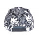 Casquette Enfant Blanche Noire Originale Diablotins Fire 7 a 11 ans Casquette Enfant Hip Hop Honour