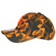 Casquette Enfant Orange et Noire Originale Smoky NY Baseball 7 a 11 ans Casquette Enfant Hip Hop Honour