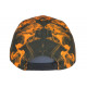 Casquette Enfant Orange et Noire Originale Smoky NY Baseball 7 a 11 ans Casquette Enfant Hip Hop Honour