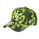 Casquette Enfant Verte Fluo Noire Originale Smoky Baseball 7 a 11 ans Casquette Enfant Hip Hop Honour