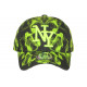 Casquette Enfant Verte Fluo Noire Originale Smoky Baseball 7 a 11 ans Casquette Enfant Hip Hop Honour