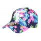 Casquette Enfant Bleue et Roses Fleurs Tropicales Exotiques Hawai 7 a 12 ans Casquette Enfant Hip Hop Honour