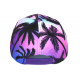 Casquette Enfant Rose et Violette Palmiers Tropical 7 a 12 ans Casquette Enfant Hip Hop Honour