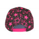 Casquette Enfant Rose et Noire Etoiles Fashion Staring de 7 a 12 ans Casquette Enfant Hip Hop Honour