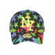 Casquette Enfant Etoiles Multicolores Fashion Staring 7 a 12 ans Casquette Enfant Hip Hop Honour