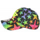 Casquette Enfant Etoiles Multicolores Fashion Staring 7 a 12 ans Casquette Enfant Hip Hop Honour