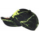 Casquette NY Jaune Fluo Noire Print Original Streetwear Baseball Eklyr CASQUETTES Hip Hop Honour