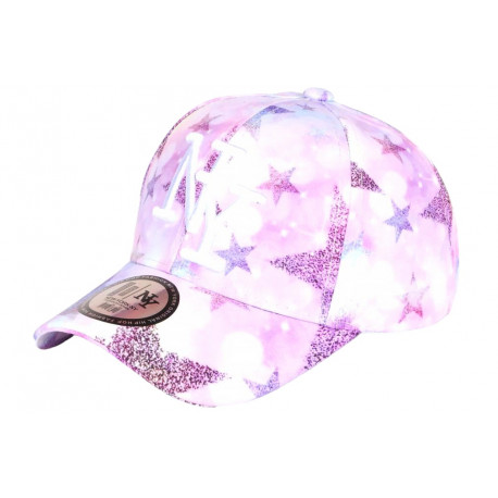 Casquette Enfant Etoiles Roses Fashion Staring 7 a 12 ans Casquette Enfant Hip Hop Honour