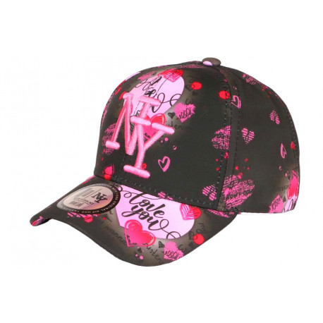 Casquette Enfant Coeurs Rouges Roses Drawing 7 a 12 ans Casquette Enfant Hip Hop Honour