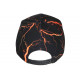 Casquette Enfant Orange Fluo Noire Originale Eklyr NY Baseball 7 a 12 ans Casquette Enfant Hip Hop Honour