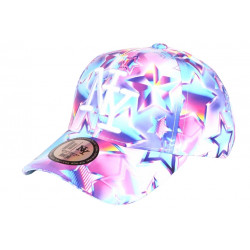 Casquette Enfant Etoiles Roses Bleues Fashion NY Baseball 7 a 12 ans Casquette Enfant Hip Hop Honour