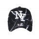 Casquette Enfant Blanche et Noire Originale Eklyr NY Baseball 7 a 12 ans Casquette Enfant Hip Hop Honour