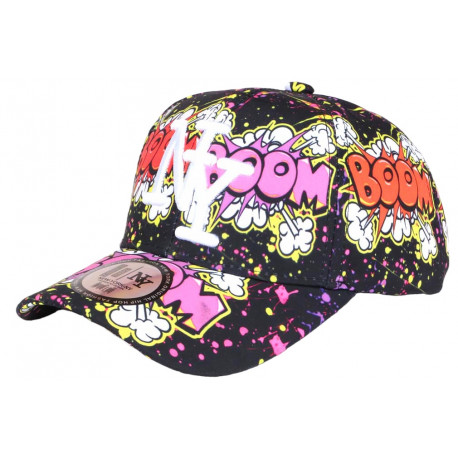 Casquette Enfant Originale Rouge Rose Cartoon NY Baseball 7 a 12 ans Casquette Enfant Hip Hop Honour