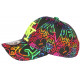 Casquette Enfant Jaune Fluo Rouge Coeurs Originale Drawwy NY 7 a 12 ans Casquette Enfant Hip Hop Honour