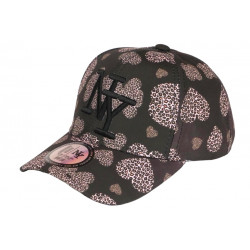 Casquette Enfant Originale Marron Coeurs Panthero NY Baseball 7 a 12 ans Casquette Enfant Hip Hop Honour