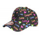 Casquette Enfant Coeurs Jaunes Roses Originale Lovely 7 a 12 ans Casquette Enfant Hip Hop Honour