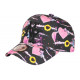 Casquette Enfant Rose Coeurs et fleurs Lovely Tendance 7 a 12 ans Casquette Enfant Hip Hop Honour