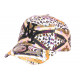 Casquette Enfant Originale Beige Marron Coeurs Panthero 7 a 12 ans Casquette Enfant Hip Hop Honour